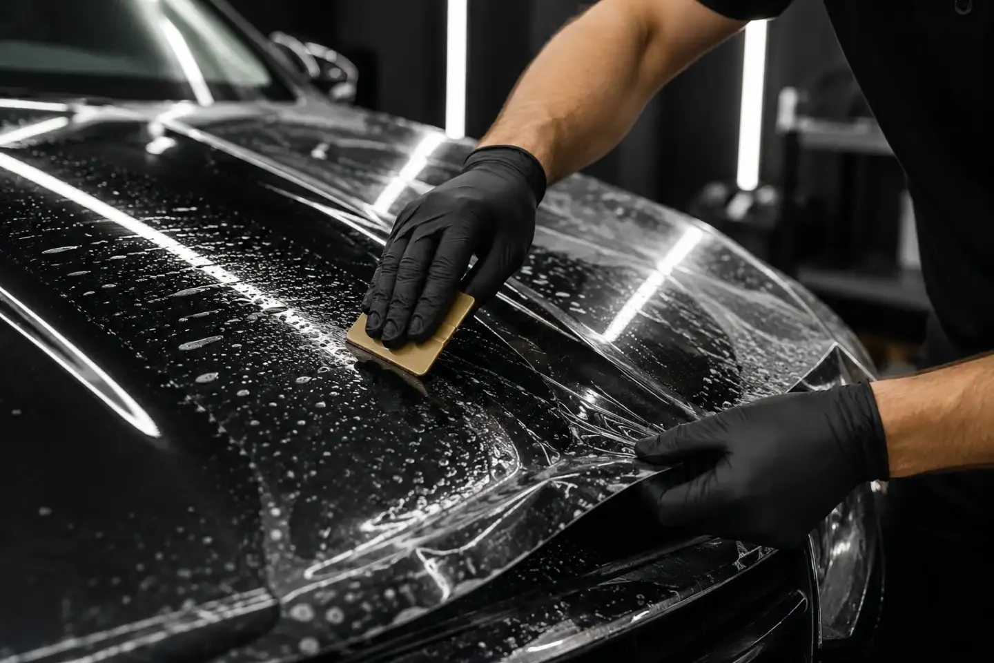 Aplicação de PPF em capô na CarHouse Premium Service, Curitiba
